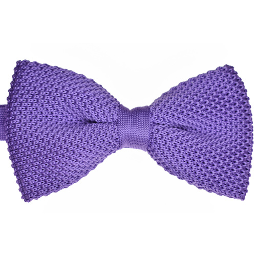 Lilac Knitted Bowtie