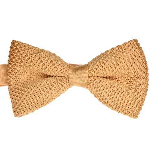 Salmon Knitted Bowtie