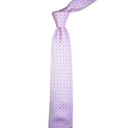 Spots Pink Silk Tie