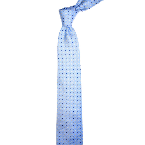Spots Blue Silk Tie