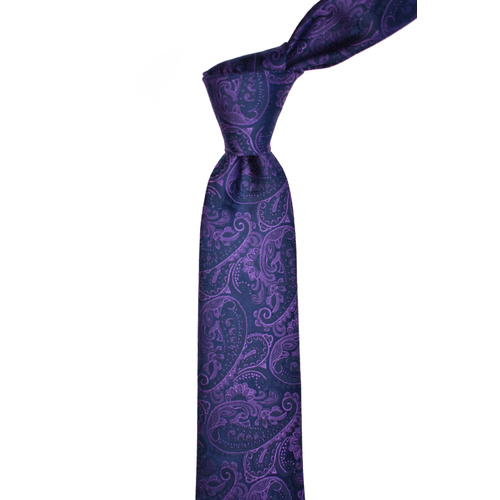 Paisley Purple Silk Tie
