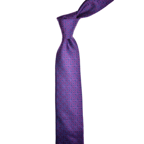 Floral Purple Silk Tie