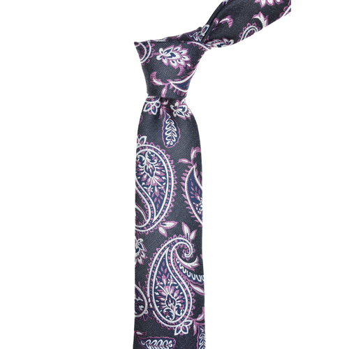 Paisley Purple Silk Tie 