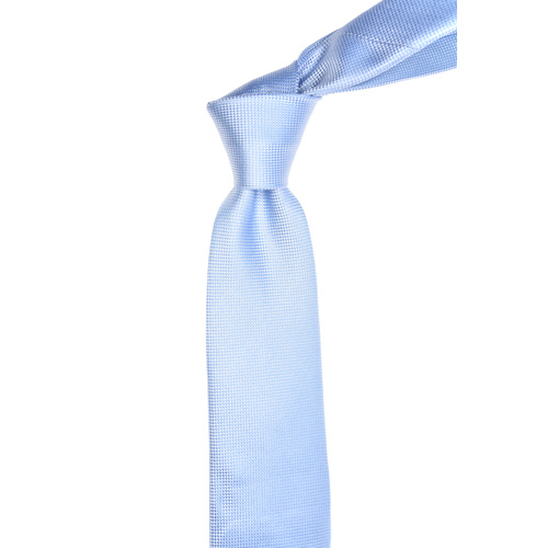 Solid Light Blue Silk Tie 