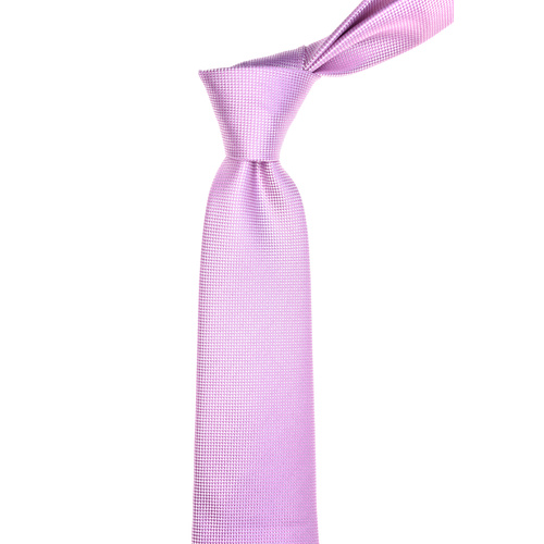 Solid Pink Silk Tie 