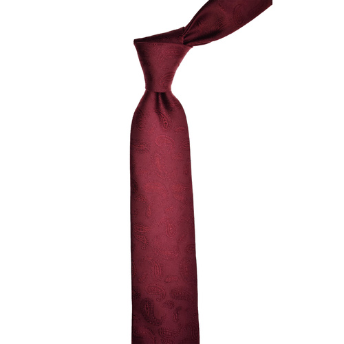 Paisley Burgundy Silk Tie