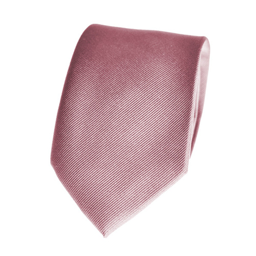 Solid Pink Silk Tie 