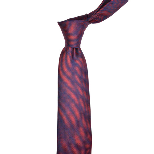 Solid Burgundy Silk Tie 