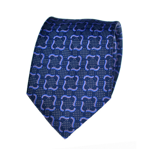 Geometric Lilac Silk Tie 