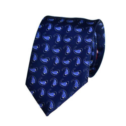 Spots Blue Silk Tie 