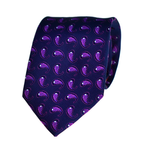 Spots Purple Silk Tie 
