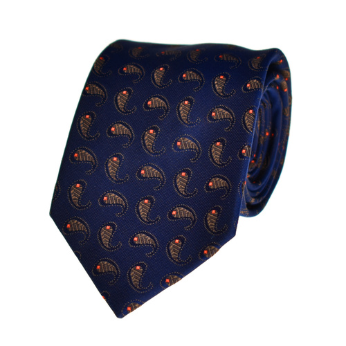 Spots Orange Silk Tie 
