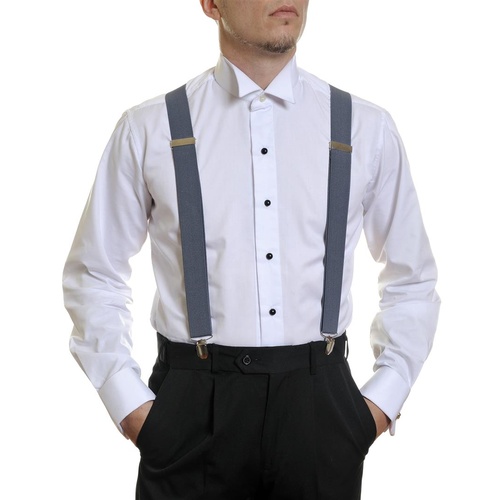 Louis Cheval Suspenders Charcoal 