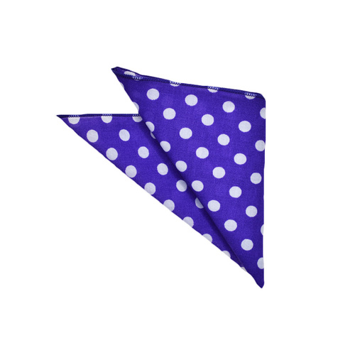 Purple Polka Dots Pocket Square