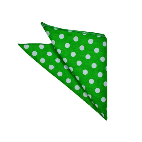 Green Polka Dots Pocket Square