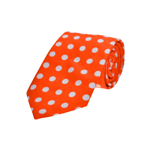 Orange Polka Dots Tie