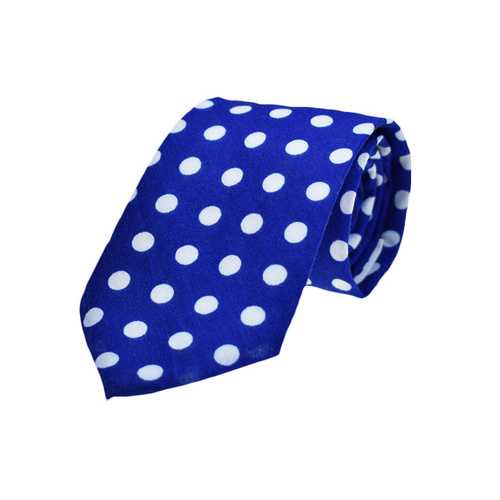Royal Blue Polka Dots Tie