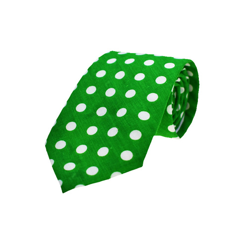 Green Polka Dots Tie