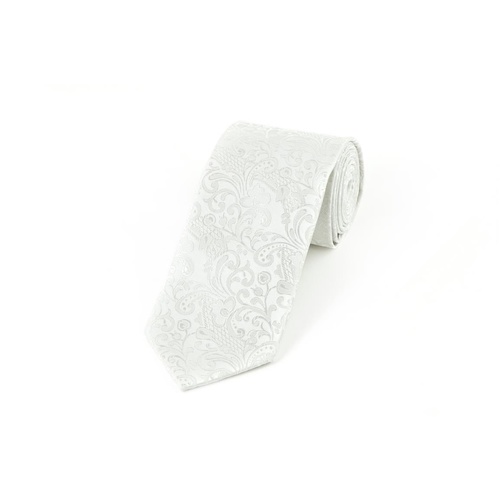 Ivory Floral Tie 