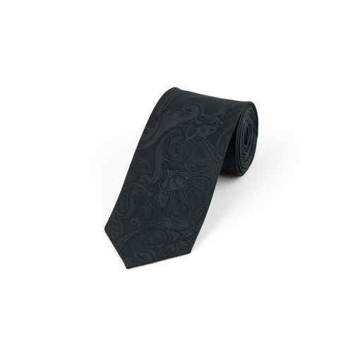 Black Paisley Tie 